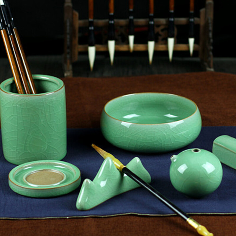 品味傳統雅趣 烏龜先森文房四寶陶瓷套裝，點亮現代書房藝術